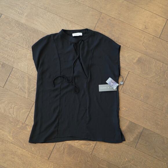 Double Georgette Cap Sleeve Top - Lola &‎ Sophie NWT XS - Picture 2 of 8